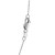 Diamond Cut Bead Chain in 14k White Gold (0.90 mm)