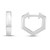 Sterling Silver Hexagon Hoop Earrings