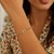14k Yellow Gold 7 inch Curb Chain Bracelet with Heart (3.40 mm)