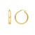 Small Wedding Hoops in 14K Yellow Gold