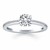 Classic Pave Diamond Band Engagement Ring Mounting in 14k White Gold