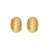14K Yellow Gold Oval Button Earrings