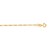 Figaro Anklet in 14k Yellow Gold (1.3 mm)