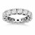 Round Diamond Embellished Eternity Ring in 14k White Gold