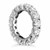 Round Diamond Embellished Eternity Ring in 14k White Gold