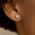 Faceted White Cubic Zirconia Stud Earrings in 14k Yellow Gold(5mm)