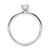 3/4 Carat Round Lab Grown IGI G/VS1 Diamond Solitaire Ring in Sterling Silver