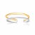 Open Tube Design Toe Ring in 14k Two-Tone Gold