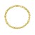 14K Yellow Gold Square Byzantine Chain Bracelet (2.00 mm)