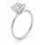 2 Carat Cushion Lab Grown IGI G/VS1 Diamond Solitaire Ring in 10K White Gold