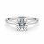 2 Carat Cushion Lab Grown IGI G/VS1 Diamond Solitaire Ring in 10K White Gold