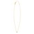 14K Yellow Gold Mini Diamond B Initial Pendant Necklace
