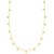 14K Yellow Gold Necklace with Dangling Hearts