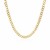Pave Curb Chain in 14k Two Tone Gold (3.20 mm)