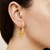 Textured Graduated Hoop Earrings in 14k Yellow Gold