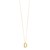14K Yellow Gold Helium Initial D Pendant