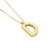 14K Yellow Gold Helium Initial D Pendant