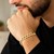 Pave Curb Bracelet in 14k Two Tone Gold  (8.30 mm)