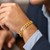 Pave Curb Bracelet in 14k Two Tone Gold  (8.30 mm)