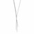 Sterling Silver Three Strand Lariat Necklace with Polished Bars