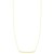 Textured Thin Bar Necklace in 14k Yellow Gold
