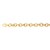 Twisted Double Link Bracelet in 14k Yellow Gold (11.80 mm)