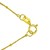 14K Yellow Gold Onyx Inlay Circle Necklace