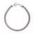 Sterling Silver Gunmetal Finish Franco Link Bracelet (4.60 mm)