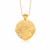 Freeform Weave Shield Pendant in 14k Yellow Gold