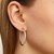 Classic Hoop Earrings in 14k White Gold (3x40mm)