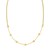 14K Yellow Gold Adjustable Heart Link Necklace
