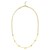 14K Yellow Gold Adjustable Heart Link Necklace
