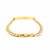 14k Two Tone Gold 8 1/2 inch Mens Narrow Curb Chain ID Bracelet with White Pave (6.70 mm)
