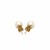 White Freshwater Cultured Pearl Stud Earrings in 14k Yellow Gold (7mm)