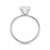 2 Carat Cushion Lab Grown IGI G/VS1 Diamond Solitaire Ring in Sterling Silver