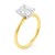 2 Carat Emerald Lab Grown IGI G/VS1 Diamond Solitaire Ring in 14K Yellow Gold