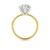 2 Carat Emerald Lab Grown IGI G/VS1 Diamond Solitaire Ring in 14K Yellow Gold