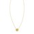 14K Yellow Gold Radiating Flower Necklace