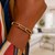 14k Yellow Gold Lite Round Wire Paperclip Bracelet  (8.50 mm)