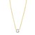 14K Yellow Gold Mini Diamond G Initial Pendant Necklace