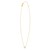 14K Yellow Gold Mini Diamond G Initial Pendant Necklace