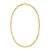 14K Yellow Gold Long Mirror Rolo Link Chain Necklace (7.30 mm)