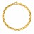 14K Yellow Gold Mens Oval Link Bracelet