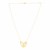 14k Yellow Gold High Polish Large Loopy Heart Necklace