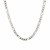 Solid Figaro Chain in 14k White Gold (3.00 mm)