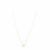 14k Yellow Gold Pearl Evil Eye Necklace