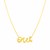 14K Yellow Gold Oui Necklace with Diamond