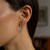 Thin Polished Style Hoop Earrings in Rhodium Plated Sterling Silver (2x20mm)
