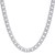 Sterling Silver Rhodium Plated Flat Miami Cuban Chain (9.30 mm)