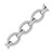 Cable Style Oval Chain Link Bracelet in Sterling Silver (9.65 mm)